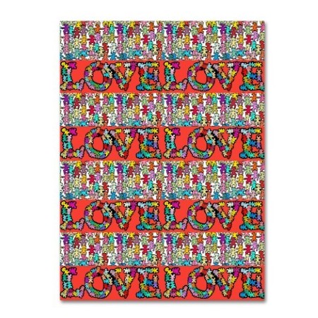 Miguel Balbas 'Love 4 Times' Canvas Art,18x24